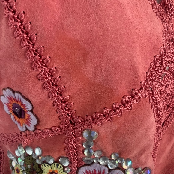 70's Vintage Pink Halter, Tie Back top - Picture 9 of 14
